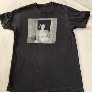 LDR Lana Del Ray Black Tshirt With Graphics Size Medium
